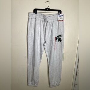 Liv Casual Men NCAQ Michigan Sweatpants Gray